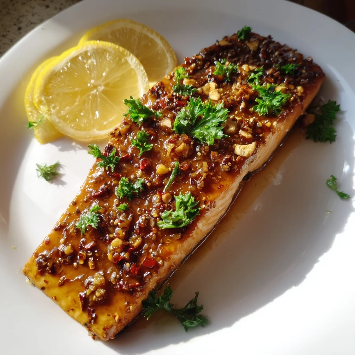 Honey Garlic Glazed Salmon