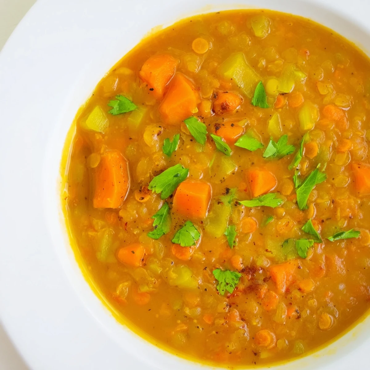 Spiced Lentil Soup Coriander