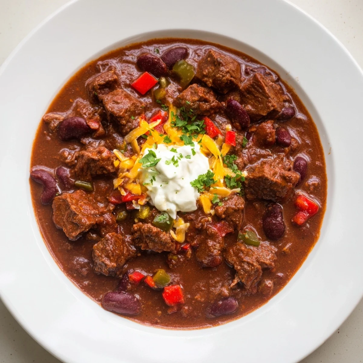 Spicy Beef Chili Hearty