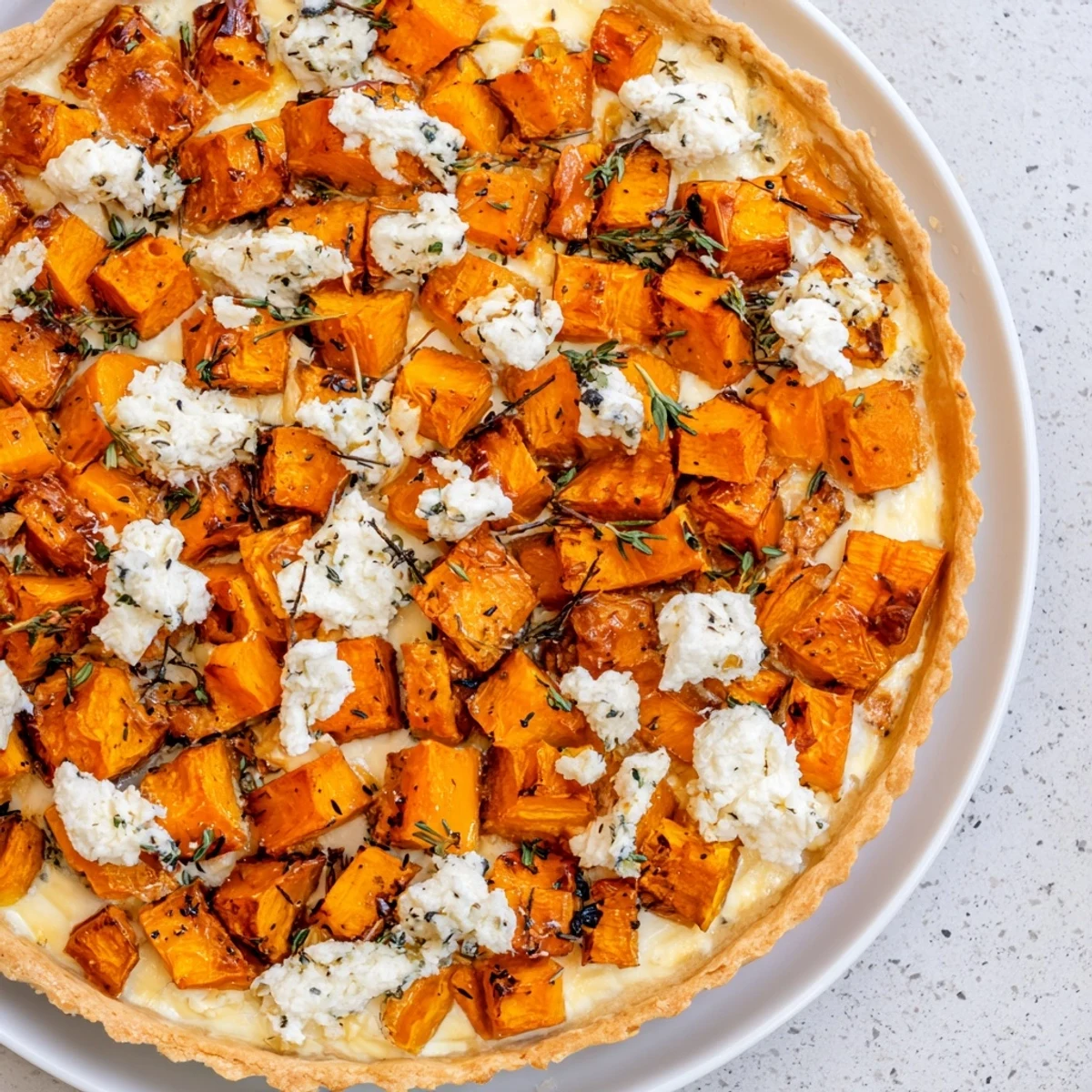Savory Pumpkin Feta Tart