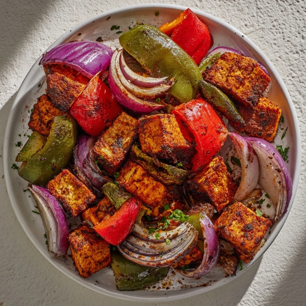 Marinated lamb kebabs on skewers with colorful vegetables, perfect for grilling, offering a smoky, savory taste.