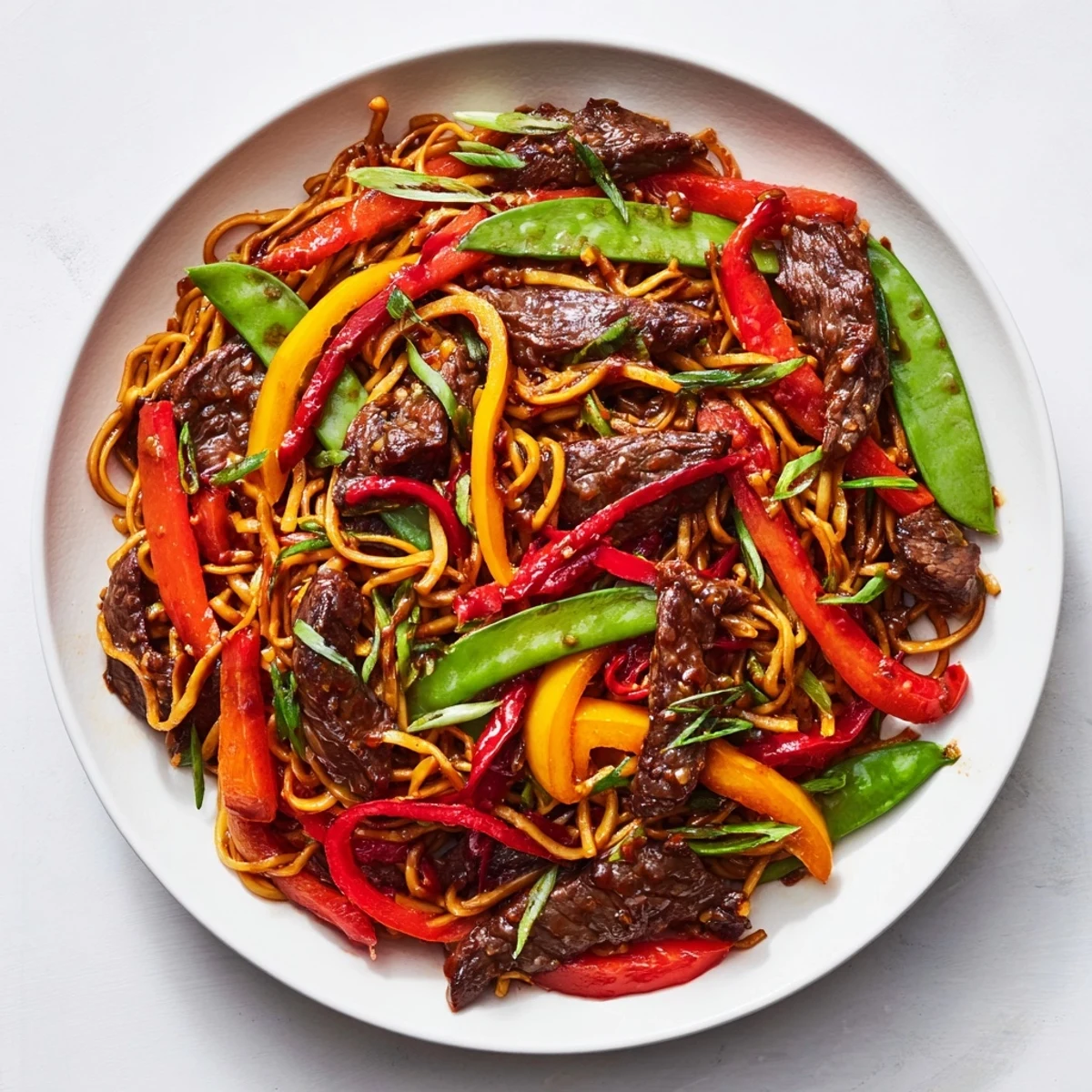 Spicy Beef Stir Fry Noodles