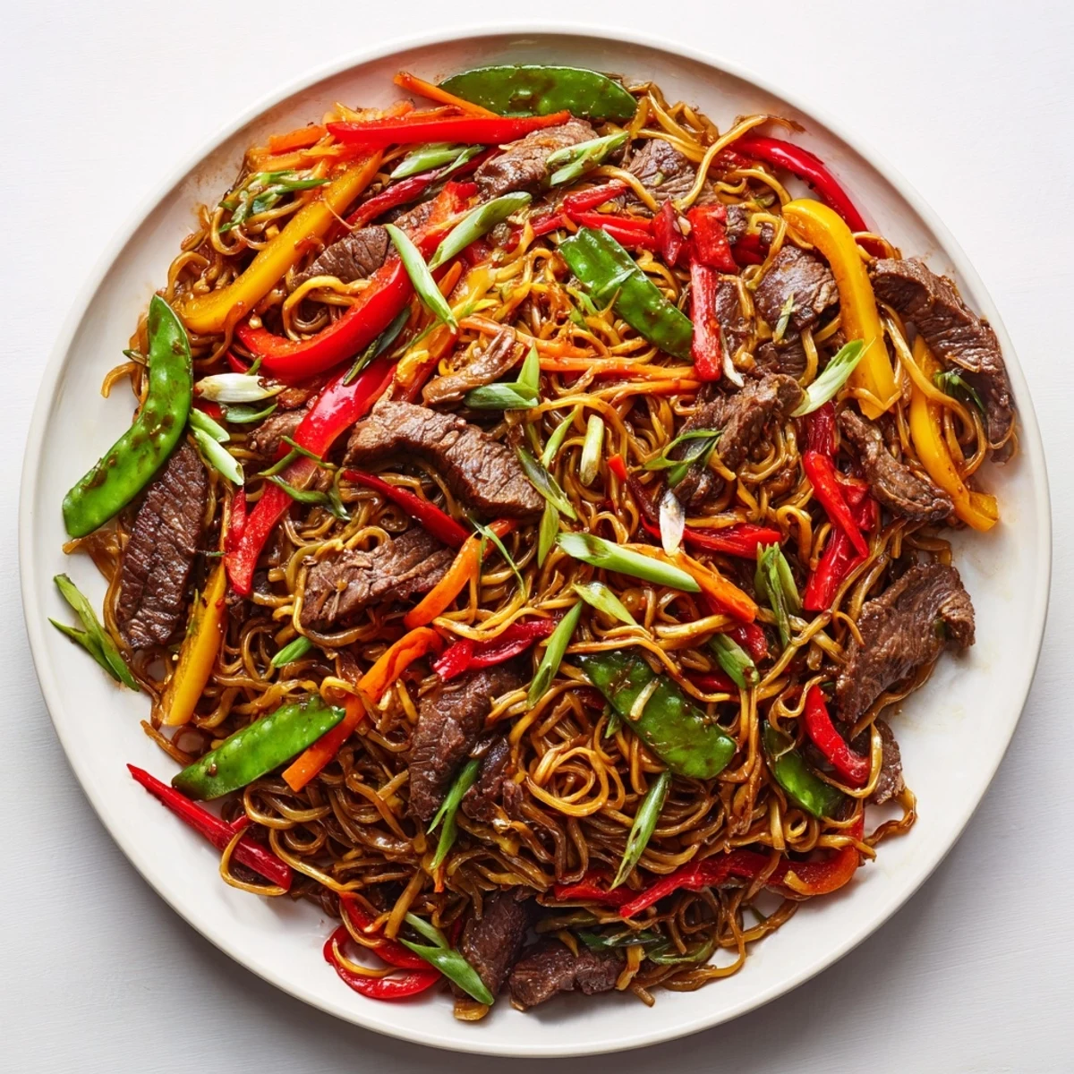 Tender beef strips and colorful vegetables compose this delicious Spicy Beef Stir Fry.