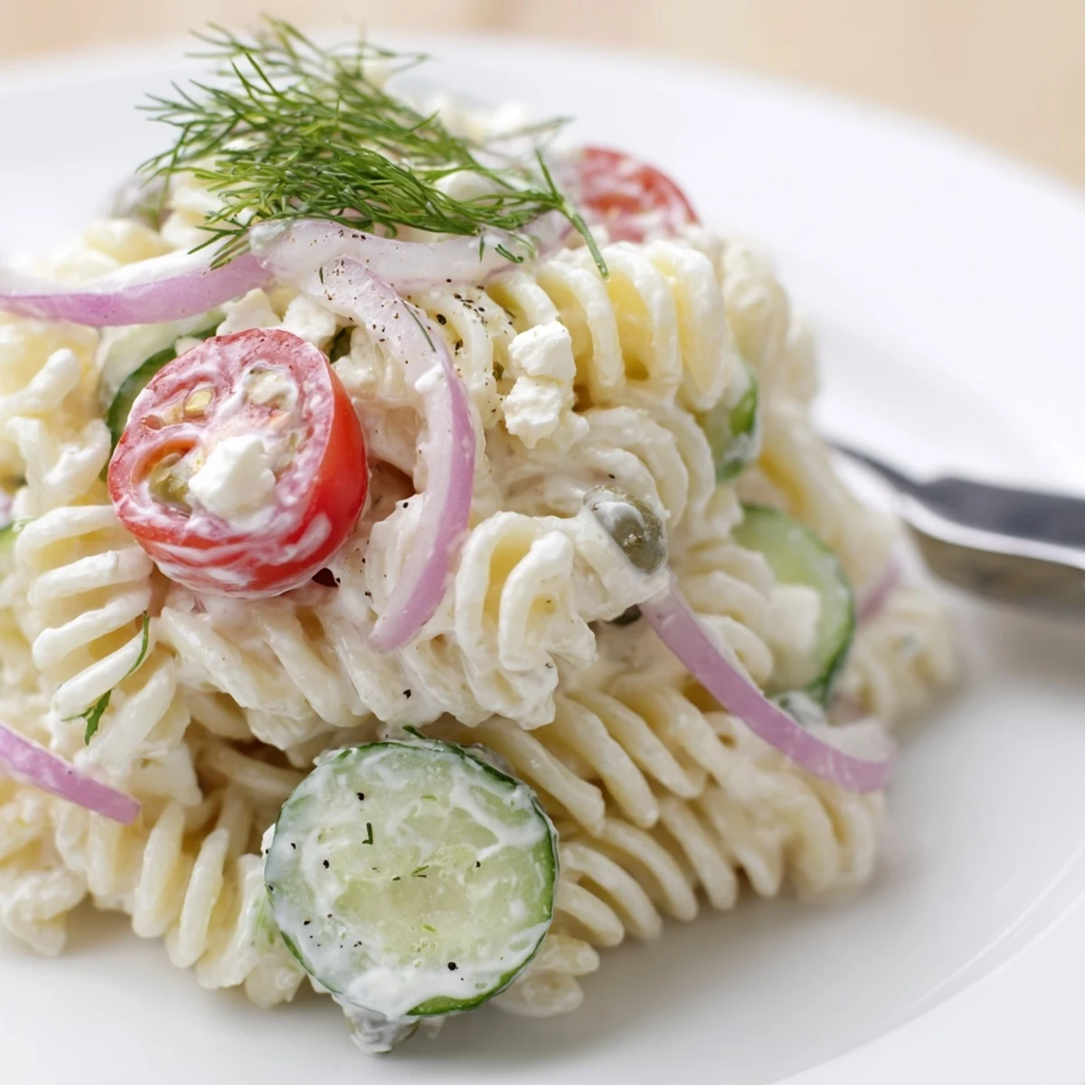 Cucumber Pasta Salad