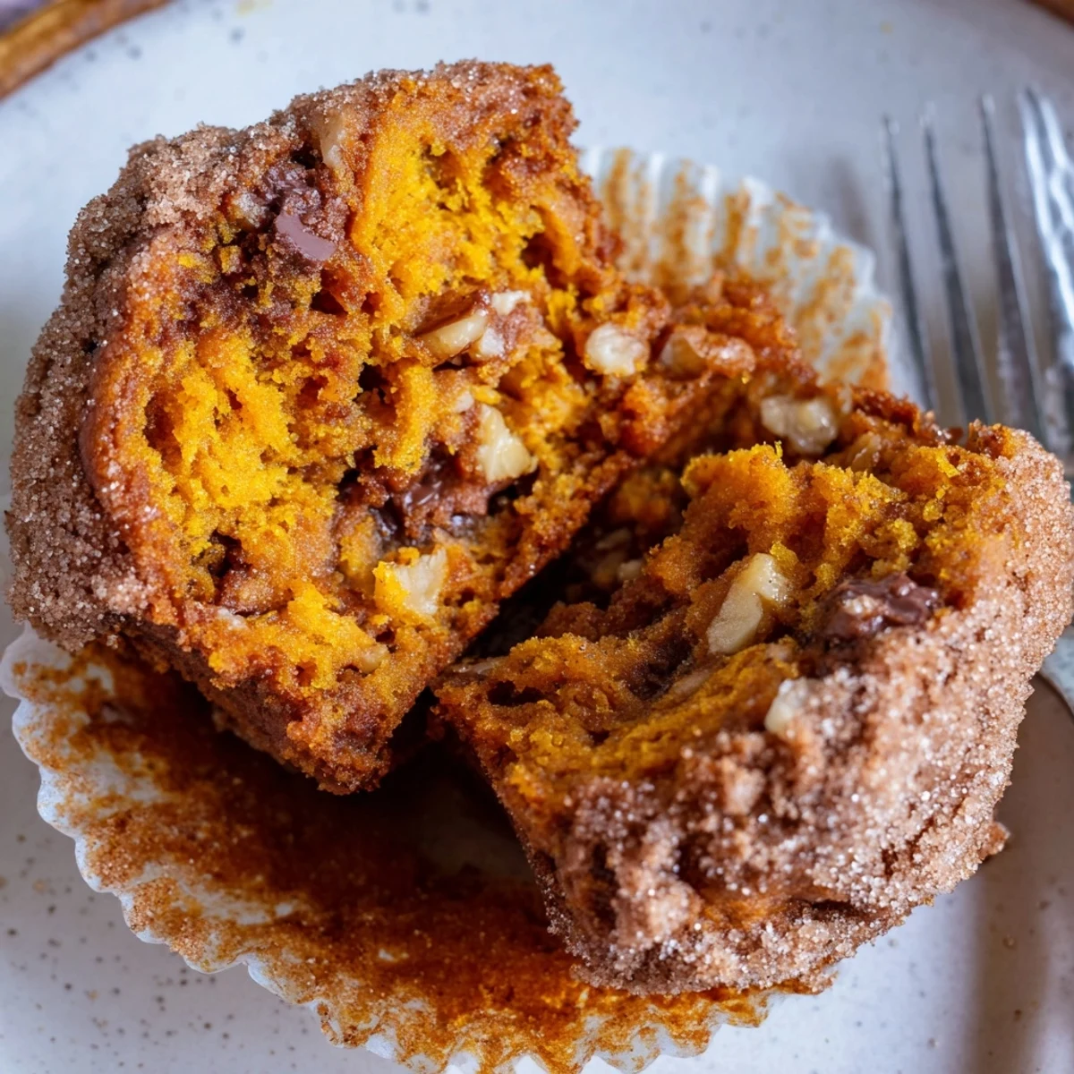 Moist Pumpkin Banana Muffins recipe with chopped walnuts, perfect for breakfast