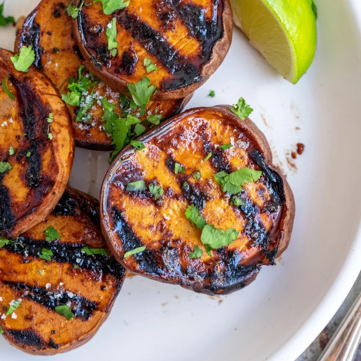 Grilled Sweet Potatoes Simple Smoky Summer Side with charred edges and tender centers