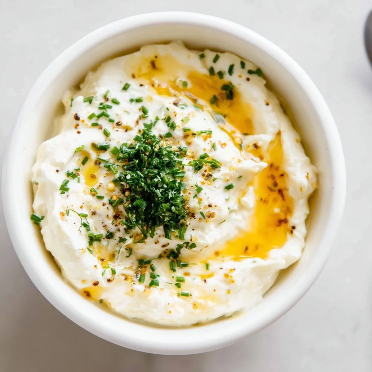 Zesty Hot Honey Ranch Dip tucked in a bowl, ideal for chips.