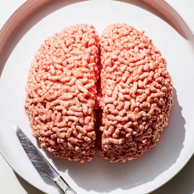 Spooky Stuffed Crispy Rice Brain